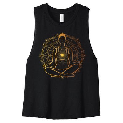 Enlightened Spiritual Women's Racerback Cropped Tank