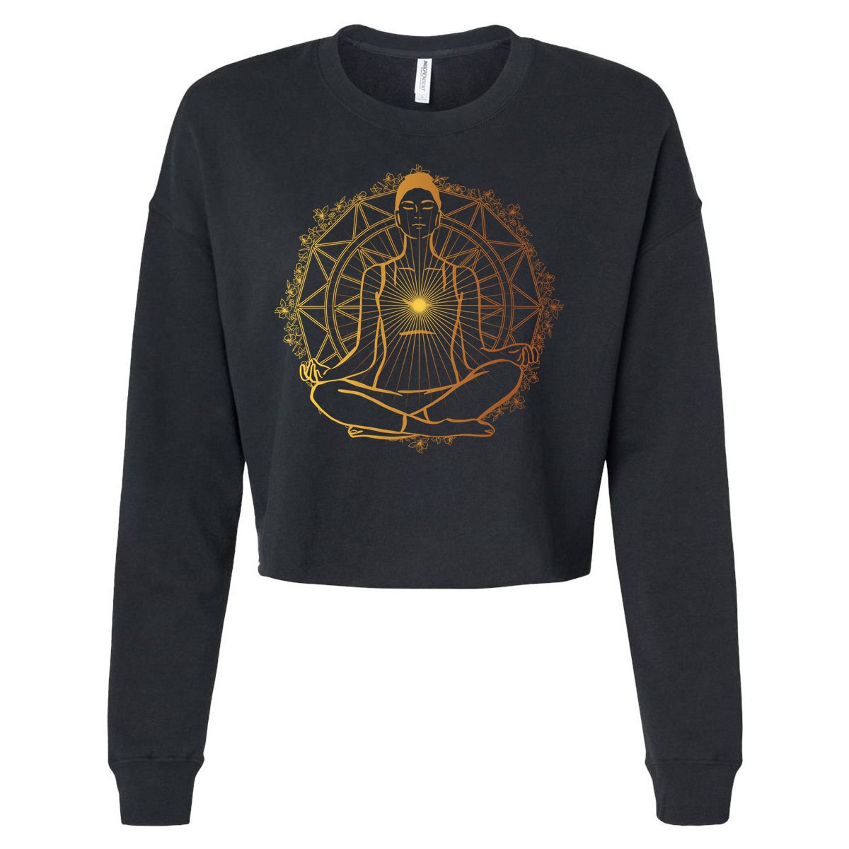 Enlightened Spiritual Cropped Pullover Crew