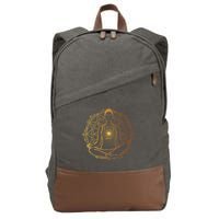 Enlightened Spiritual Cotton Canvas Backpack