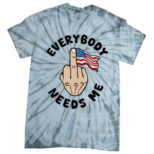 Everybody Needs Me American Flag Tie-Dye T-Shirt