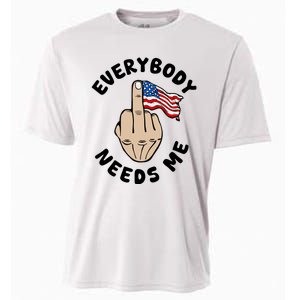 Everybody Needs Me American Flag Cooling Performance Crew T-Shirt