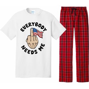 Everybody Needs Me American Flag Pajama Set