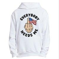 Everybody Needs Me American Flag Urban Pullover Hoodie