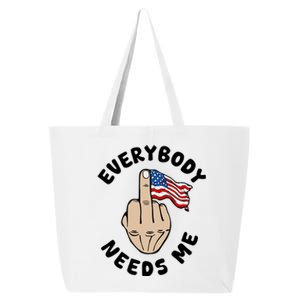 Everybody Needs Me American Flag 25L Jumbo Tote