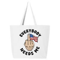 Everybody Needs Me American Flag 25L Jumbo Tote