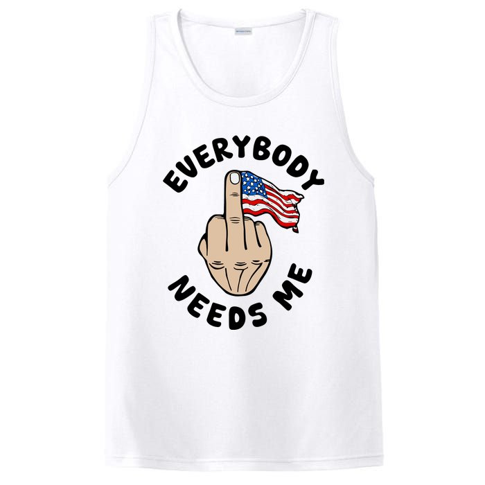 Everybody Needs Me American Flag PosiCharge Competitor Tank