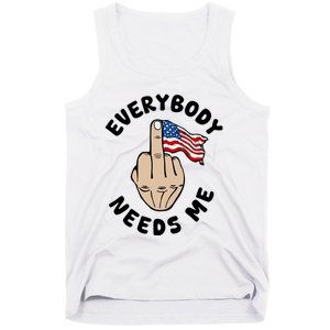 Everybody Needs Me American Flag Tank Top