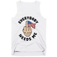 Everybody Needs Me American Flag Tank Top