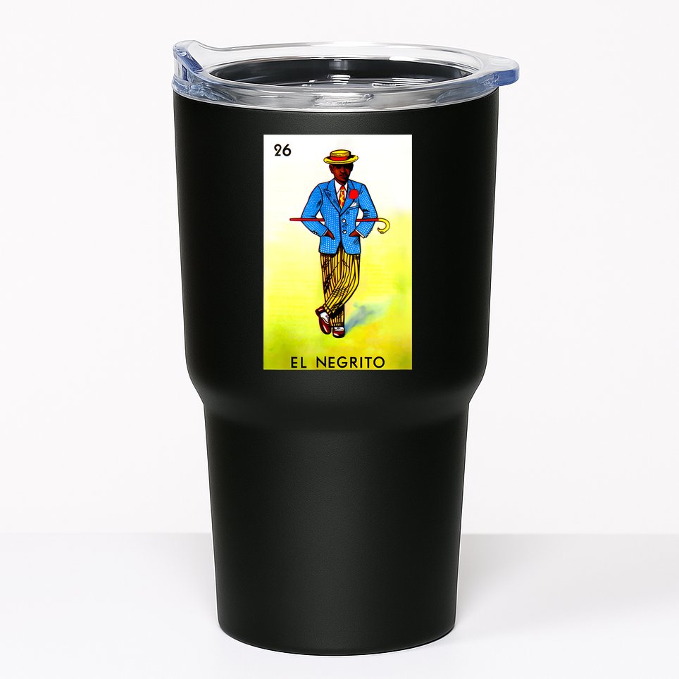 El Negrito Mexican Lottery Cards Lotto Mexicana Bingo Loto Tumbler