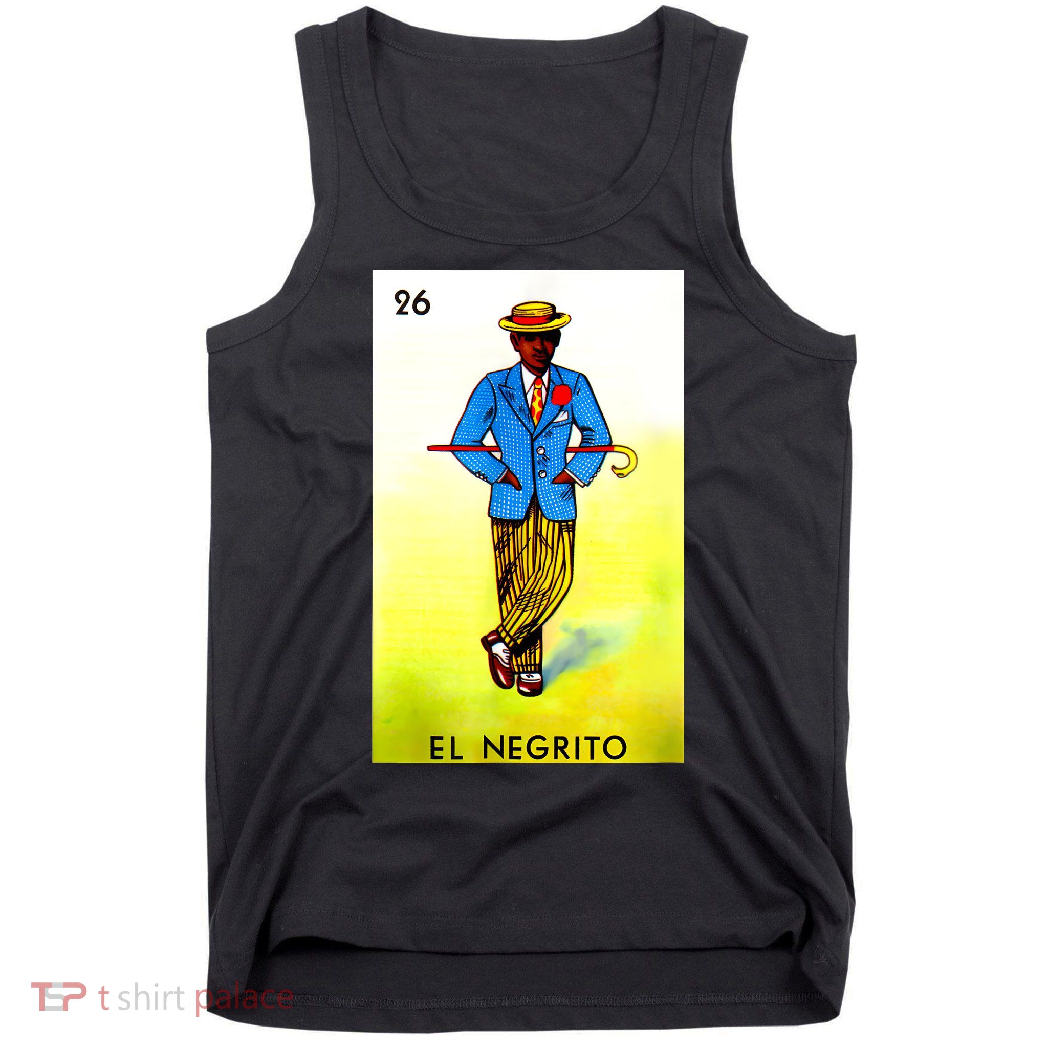 El Negrito Mexican Lottery Cards Lotto Mexicana Bingo Loto Tank Top
