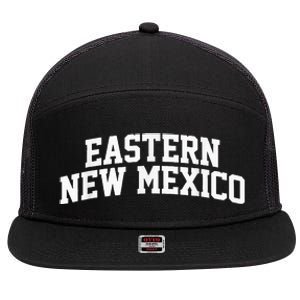 Eastern New Mexico Athletic Arch College University Alumni 7 Panel Mesh Trucker Snapback Hat