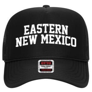 Eastern New Mexico Athletic Arch College University Alumni High Crown Mesh Back Trucker Hat