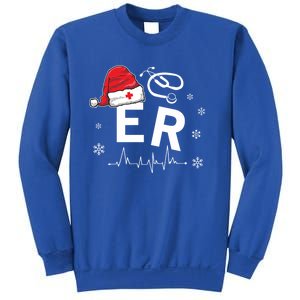 Er Nurse Nursing Santa Hat Christmas Xmas Pajamas Great Gift Sweatshirt