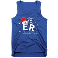 Er Nurse Nursing Santa Hat Christmas Xmas Pajamas Great Gift Tank Top