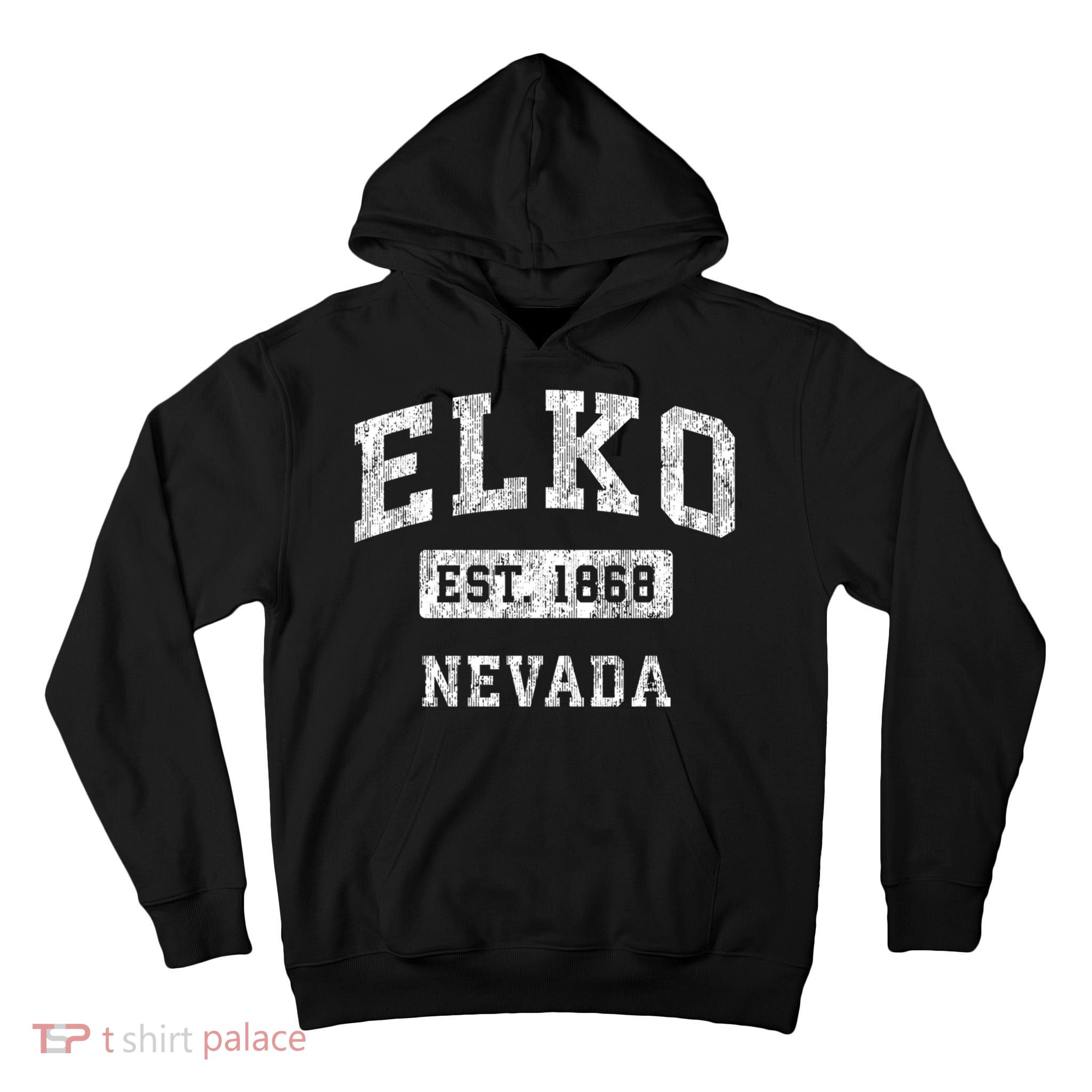 Elko Nevada Nv Vintage Established Sports Design Tall Hoodie