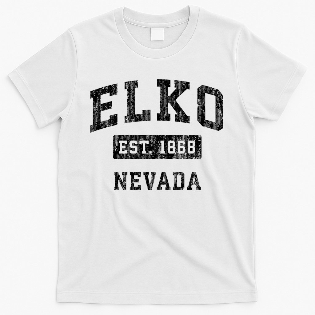 Elko Nevada Nv Vintage Established Sports Design T-Shirt