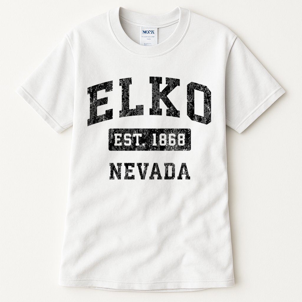 Elko Nevada Nv Vintage Established Sports Design Tall T-Shirt