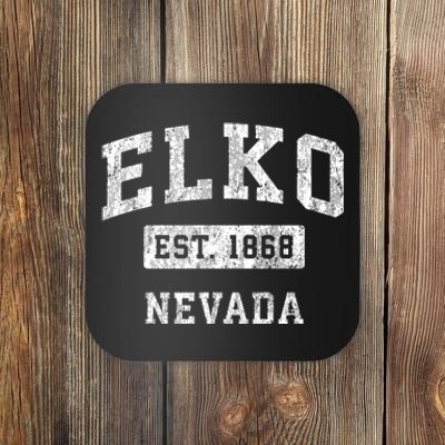 Elko Nevada Nv Vintage Established Sports Coaster