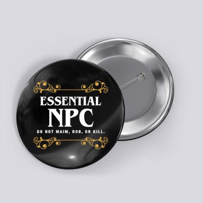 Essential Npc Non Playable Character Gaming Button