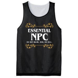 Essential Npc Non Playable Character Gaming Mesh Reversible Basketball Jersey Tank