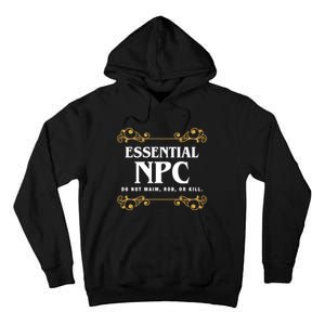 Essential Npc Non Playable Character Gaming Tall Hoodie