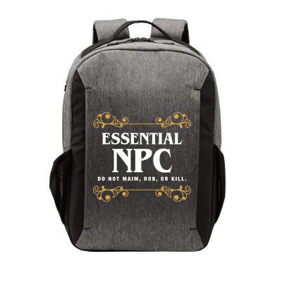 Essential Npc Non Playable Character Gaming Vector Backpack