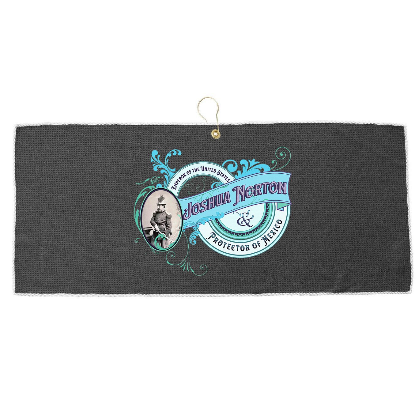 Emperor Norton Or Joshua Norton Emperor Of The United States Large Microfiber Waffle Golf Towel