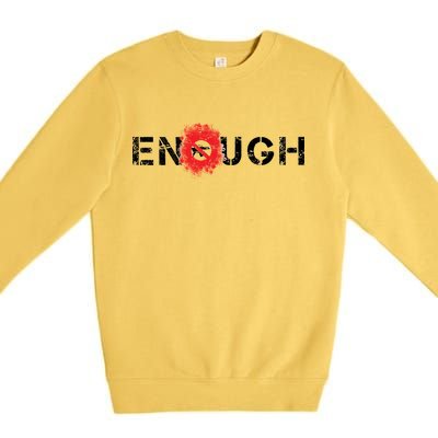 Enough End Gun Violence Splatter Protest Premium Crewneck Sweatshirt