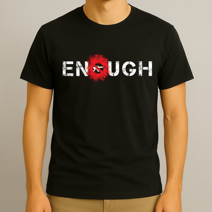 Enough End Gun Violence Splatter Protest T-Shirt