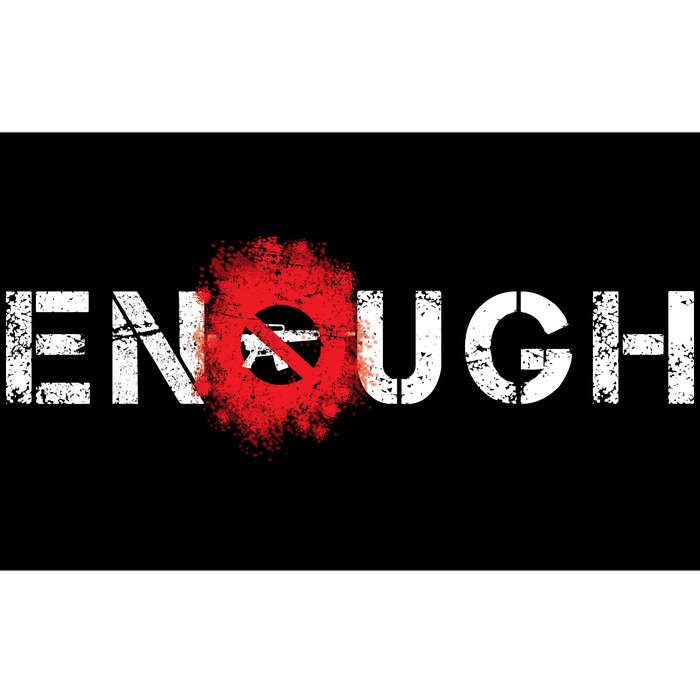 Enough End Gun Violence Splatter Protest Bumper Sticker