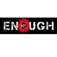 Enough End Gun Violence Splatter Protest Bumper Sticker