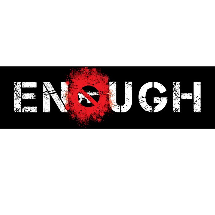 Enough End Gun Violence Splatter Protest Bumper Sticker