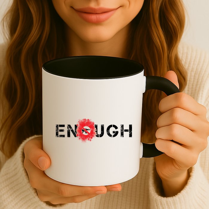 Enough End Gun Violence Splatter Protest Mug