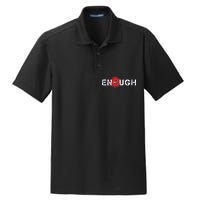 Enough End Gun Violence Splatter Protest Dry Zone Grid Polo