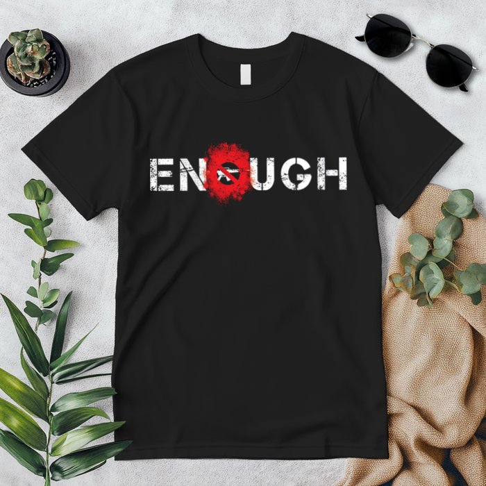 Enough End Gun Violence Splatter Protest Premium T-Shirt