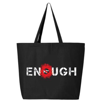 Enough End Gun Violence Splatter Protest 25L Jumbo Tote