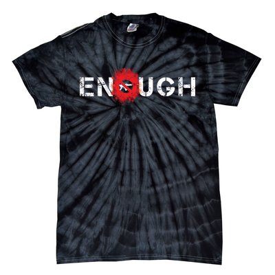 Enough End Gun Violence Splatter Protest Tie-Dye T-Shirt