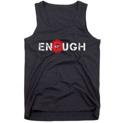 Enough End Gun Violence Splatter Protest Tank Top