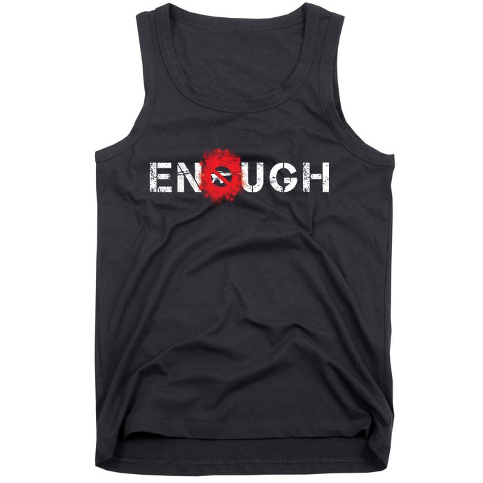 Enough End Gun Violence Splatter Protest Tank Top