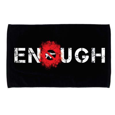 Enough End Gun Violence Splatter Protest Microfiber Hand Towel