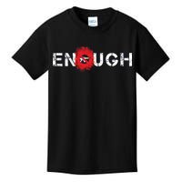 Enough End Gun Violence Splatter Protest Kids T-Shirt