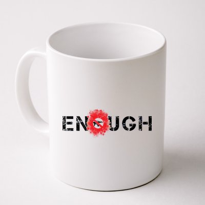 Enough End Gun Violence Splatter Protest Coffee Mug