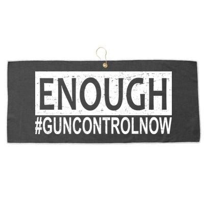 Enough Gun Control Large Microfiber Waffle Golf Towel