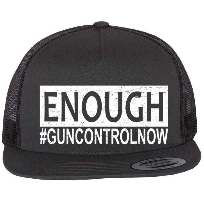Enough Gun Control Flat Bill Trucker Hat