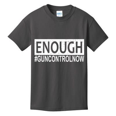 Enough Gun Control Kids T-Shirt