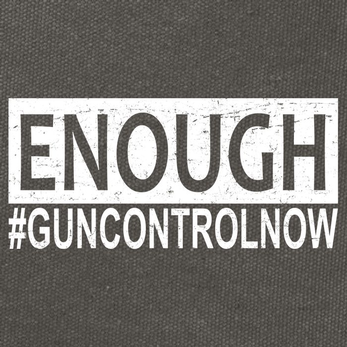 Enough Gun Control Cotton Canvas Backpack