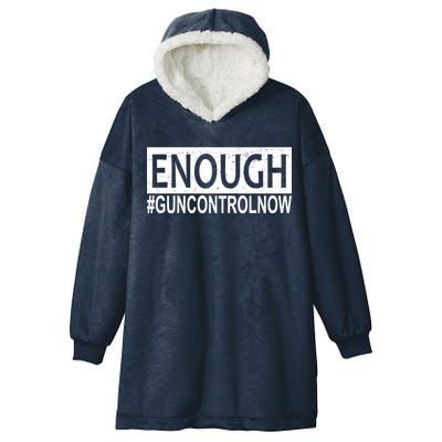 Enough Gun Control Hooded Wearable Blanket