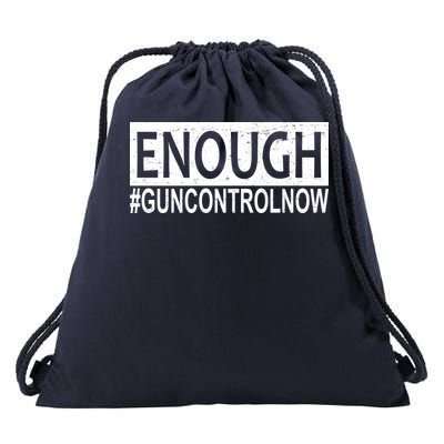 Enough Gun Control Drawstring Bag