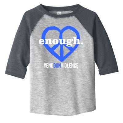 Enough Heart Peace Sign #ENDGUNVIOLENCE Toddler Fine Jersey T-Shirt