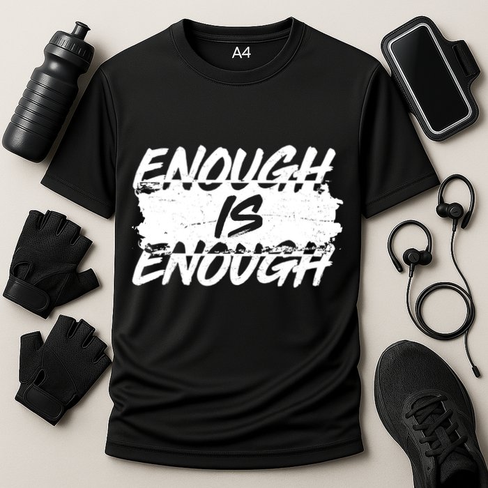 Enough Is Enough Black Lives Matter Protest Cooling Performance Crew T-Shirt